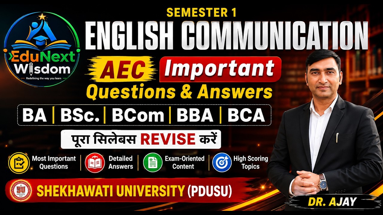 AEC ENGLISH COMMUNICATIONS SEMESTER 1 MOST QUESTIONS 