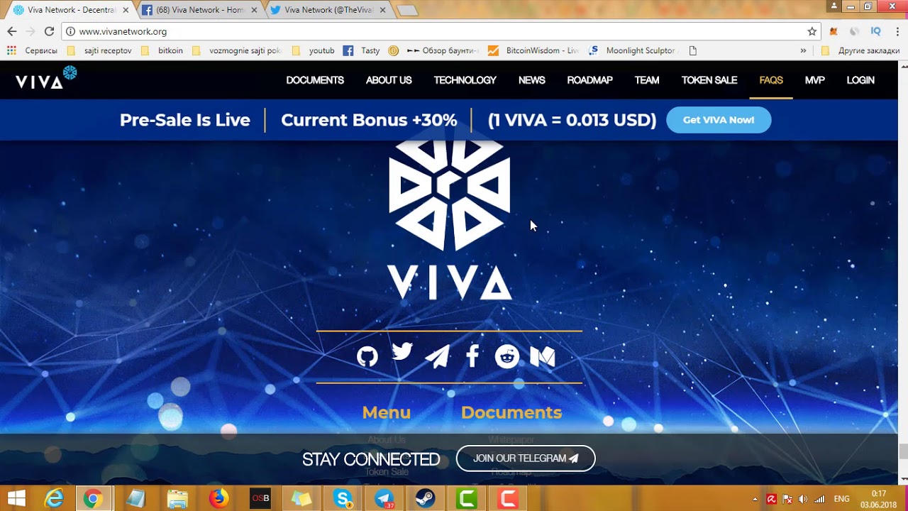 Viva network обзор социальных сетей проекта на 03.06.18