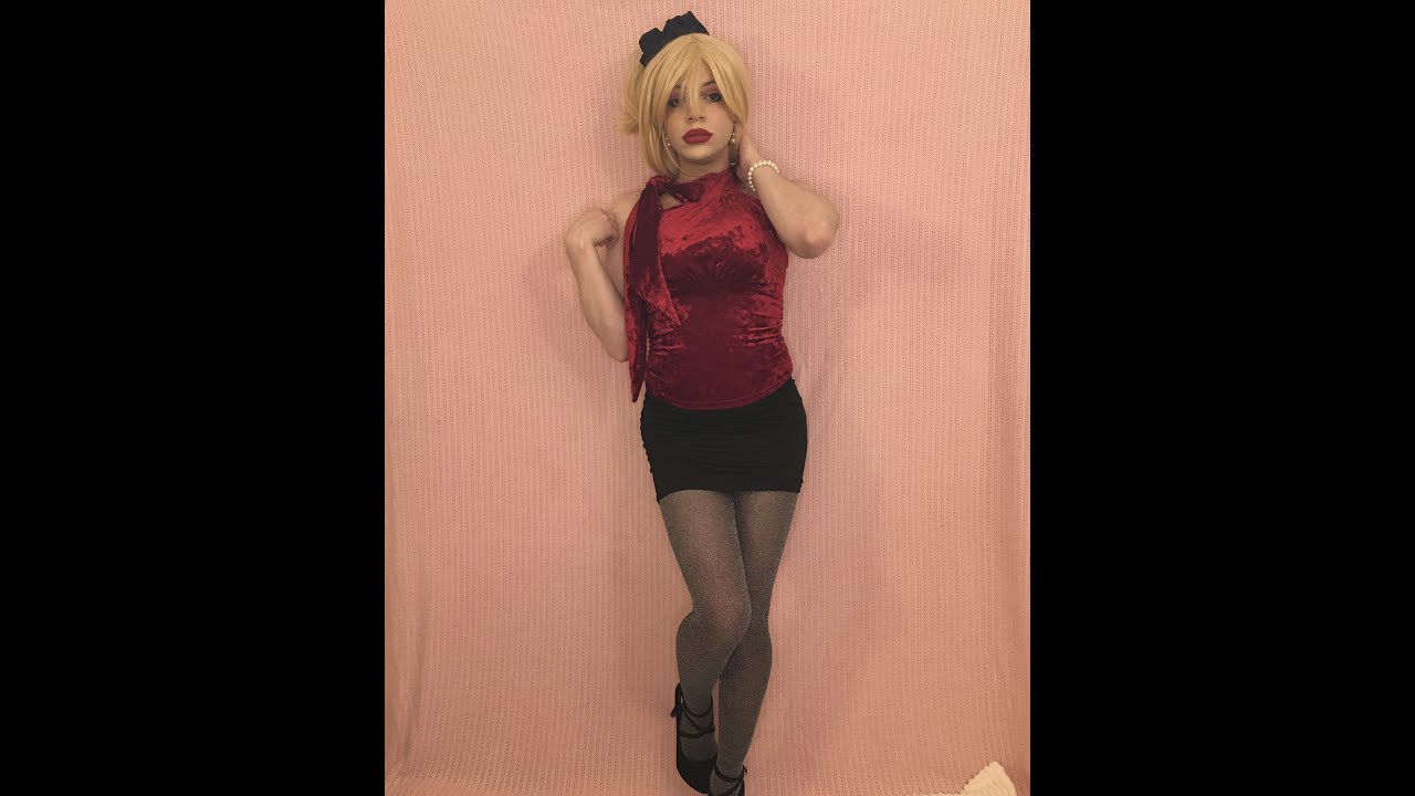 New Year, new clothes, new hair, new glittery pantyhose! 🎉👗💇‍♀️✨Sissy Trixie 2025 💕