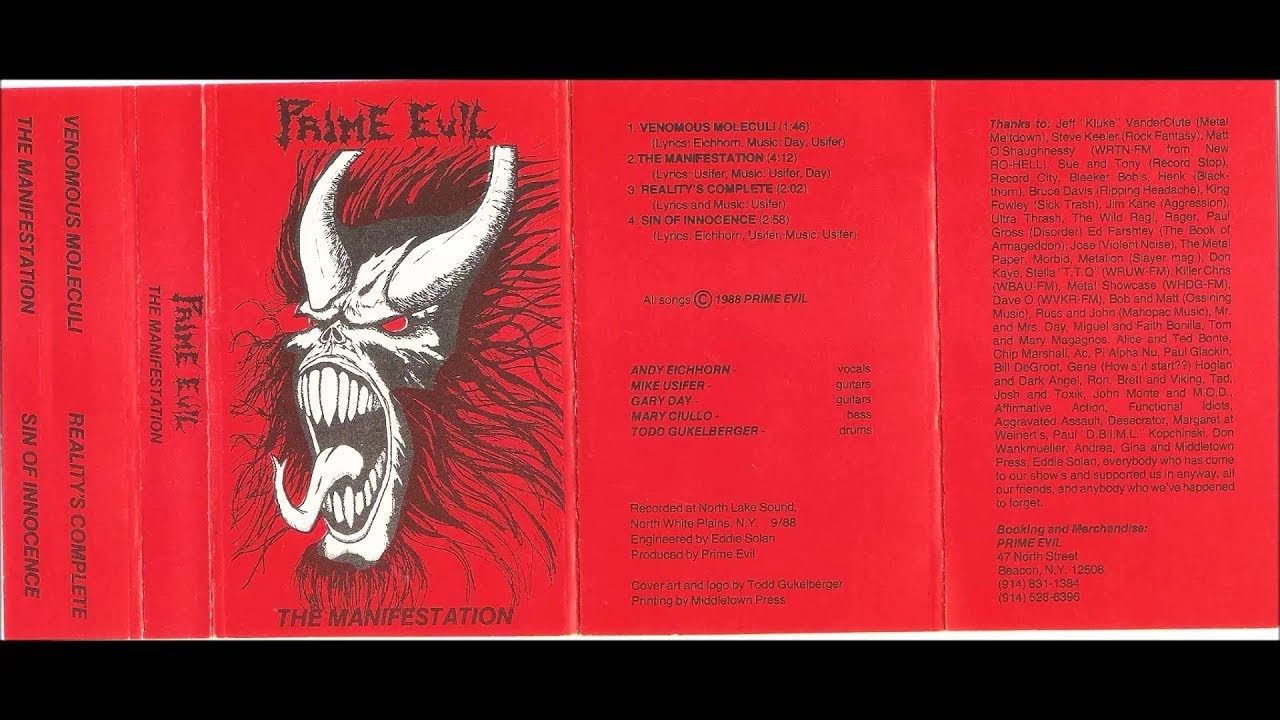 PRIME EVIL - The Manifestation Demo 1988 [FULL Demo]