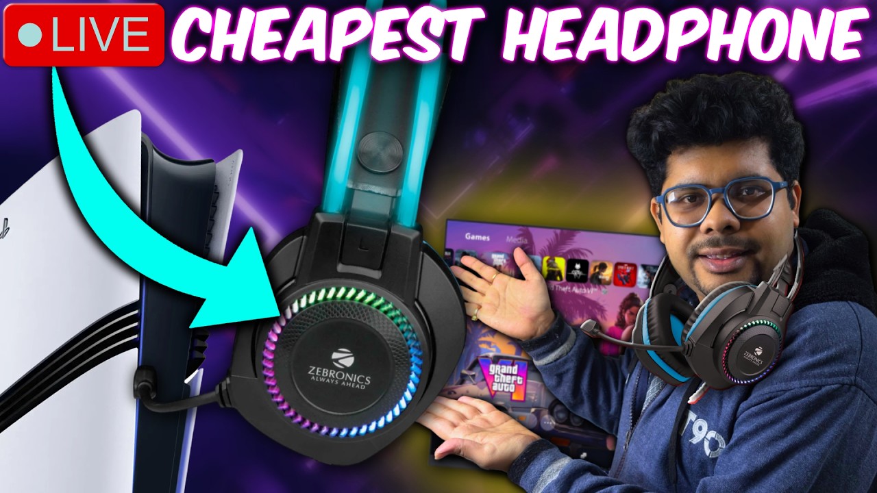 Cheapest Headset For PS5 Streaming || Zebronics Jet Headset Review!!