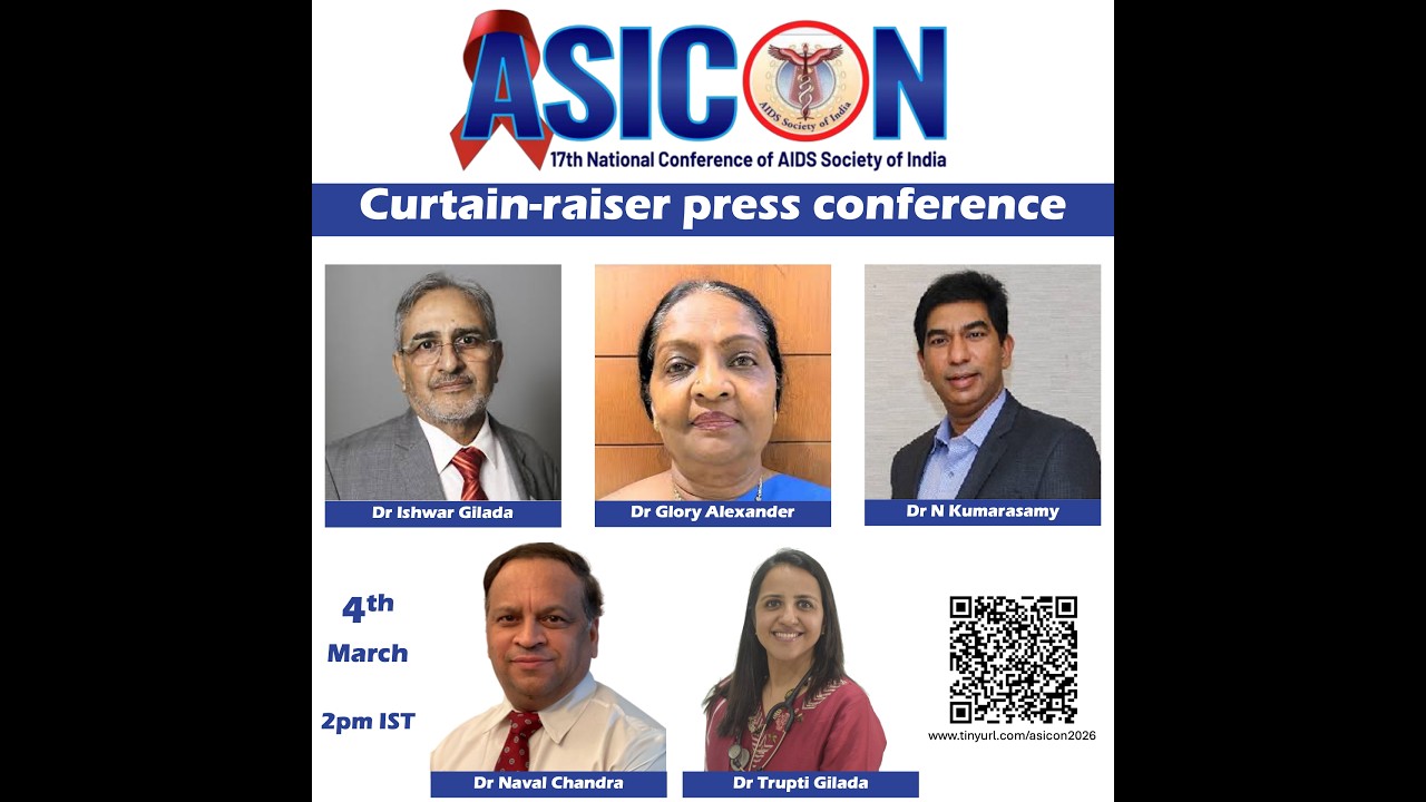★ ASICON 2026 ★ Press conference of India's largest AIDS conference #RethinkRebuildRise #endAIDS