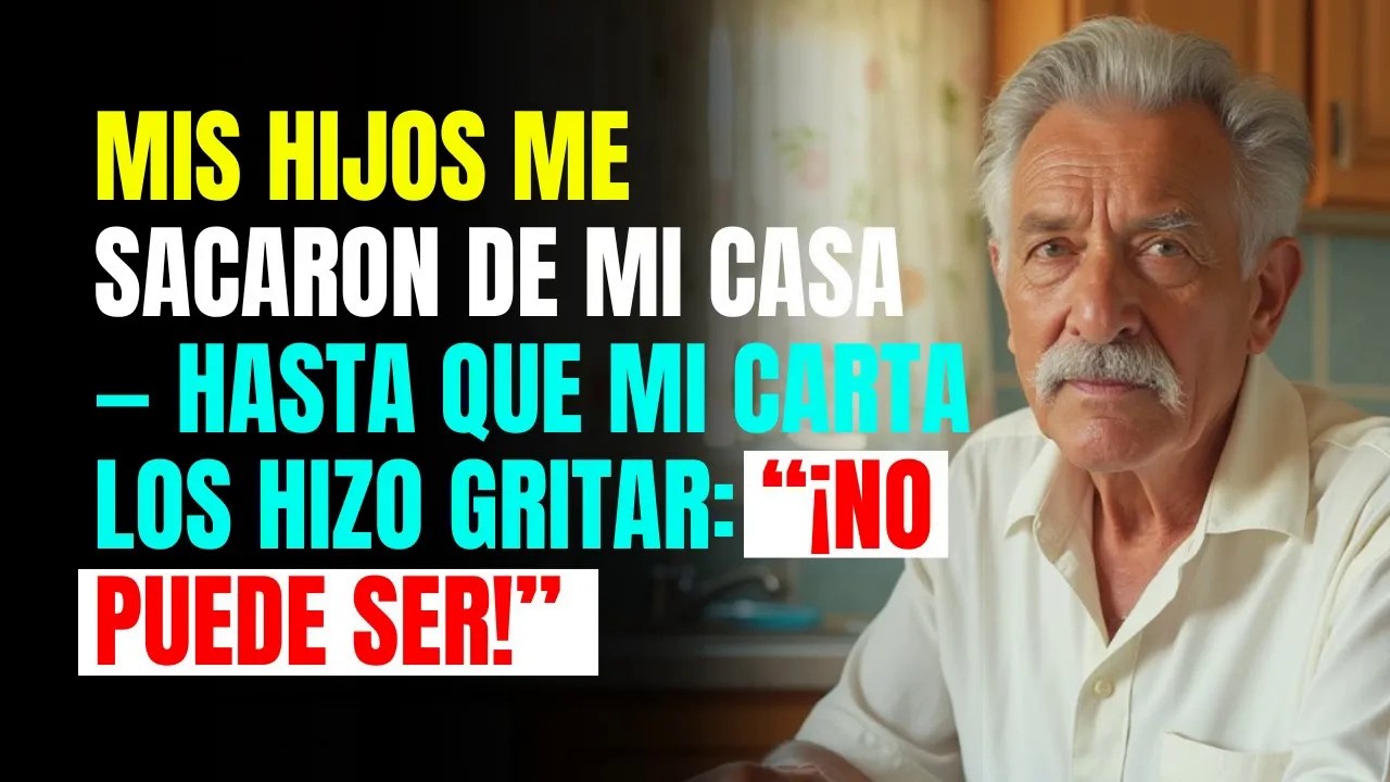 Mis HIJOS me sacaron de mi CASA — hasta que mi CARTA los hizo GRITAR： “¡NO PUEDE SER!”
