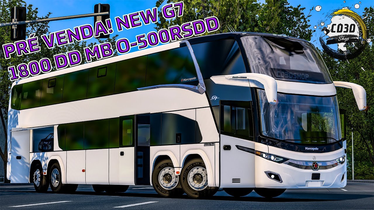 APRESENTA&Ccedil;&Atilde;O E PR&Eacute; VENDA DO MARCOPOLO PARADISO NEW G7 1800 DD! - MB O-500RSDD BY CD3DSHOP!