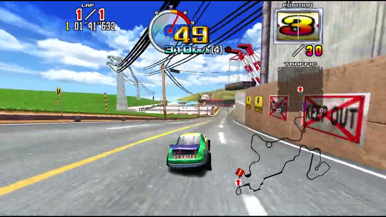 Daytona USA 2 Power Edition: Mixed course Arcade [Manual Transmission] (Easy Car)