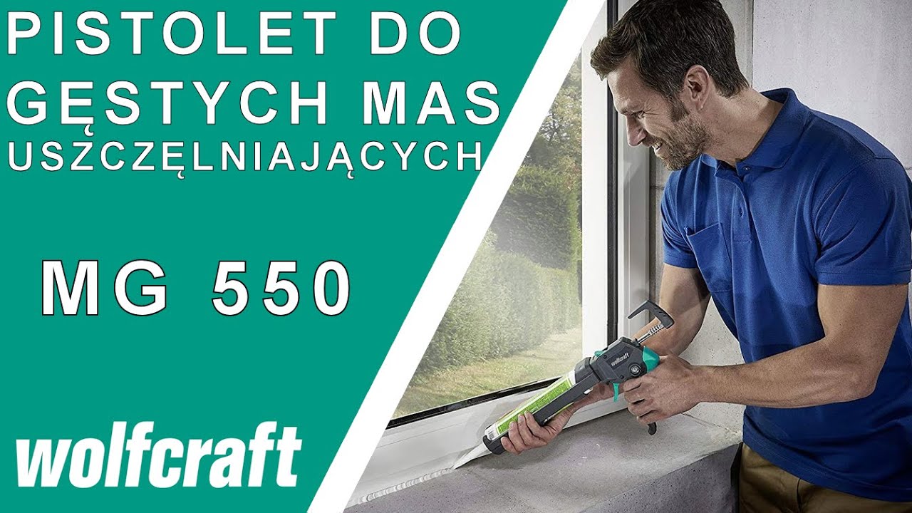 WOLFCRAFT 4358000 MG 550 pistolet do gęstych mas uszczelniających