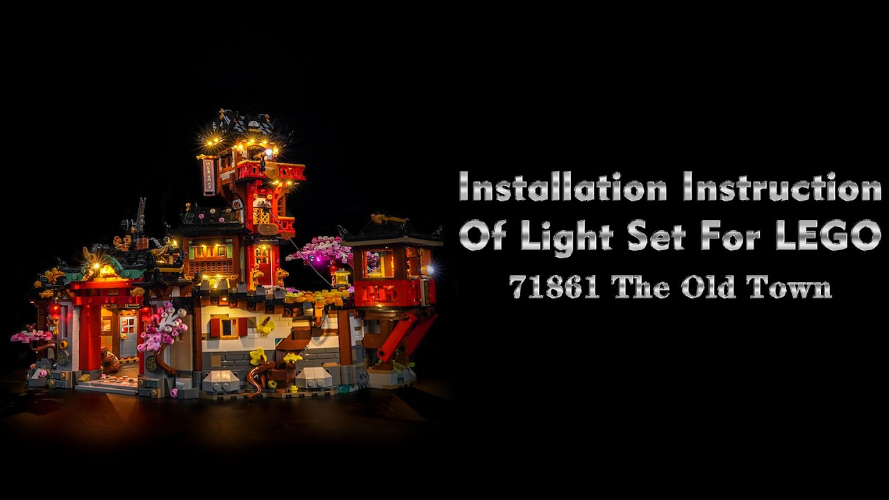 3Installation Instruction Of Light Set For LEGO 71861 The Old Town.