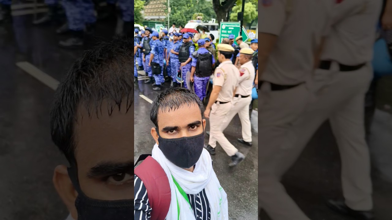 👉 A heavy police force has been deployed at Jantar Mantar. 🔥🇮🇳