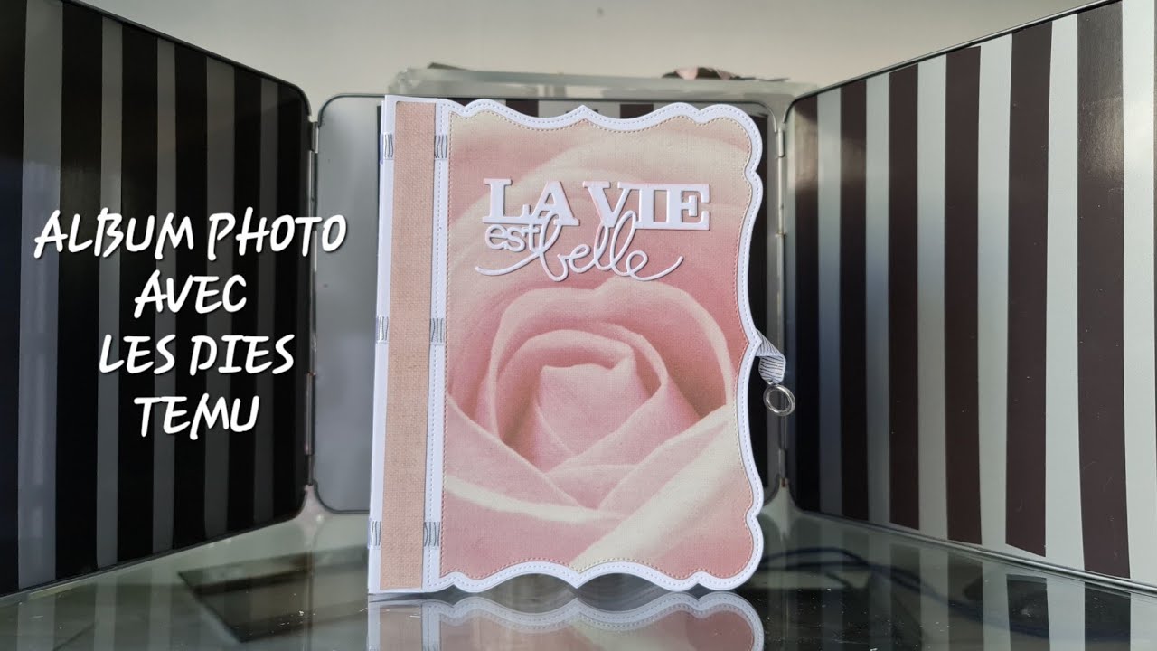 Album photo avec les dies temu .SCRAPBOOKING.
