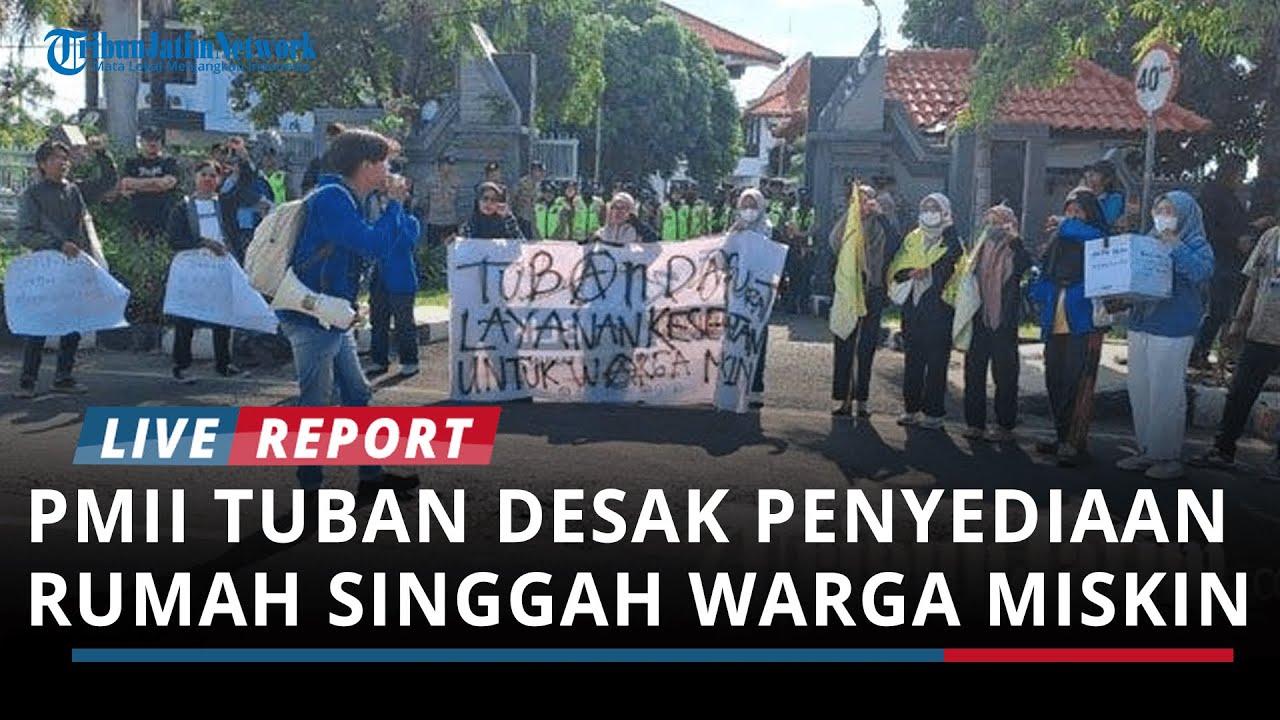 PMII Tuban Gelar Aksi, Desak Penyediaan Rumah Singgah Warga Miskin: Muak dengan Alasan Regulasi