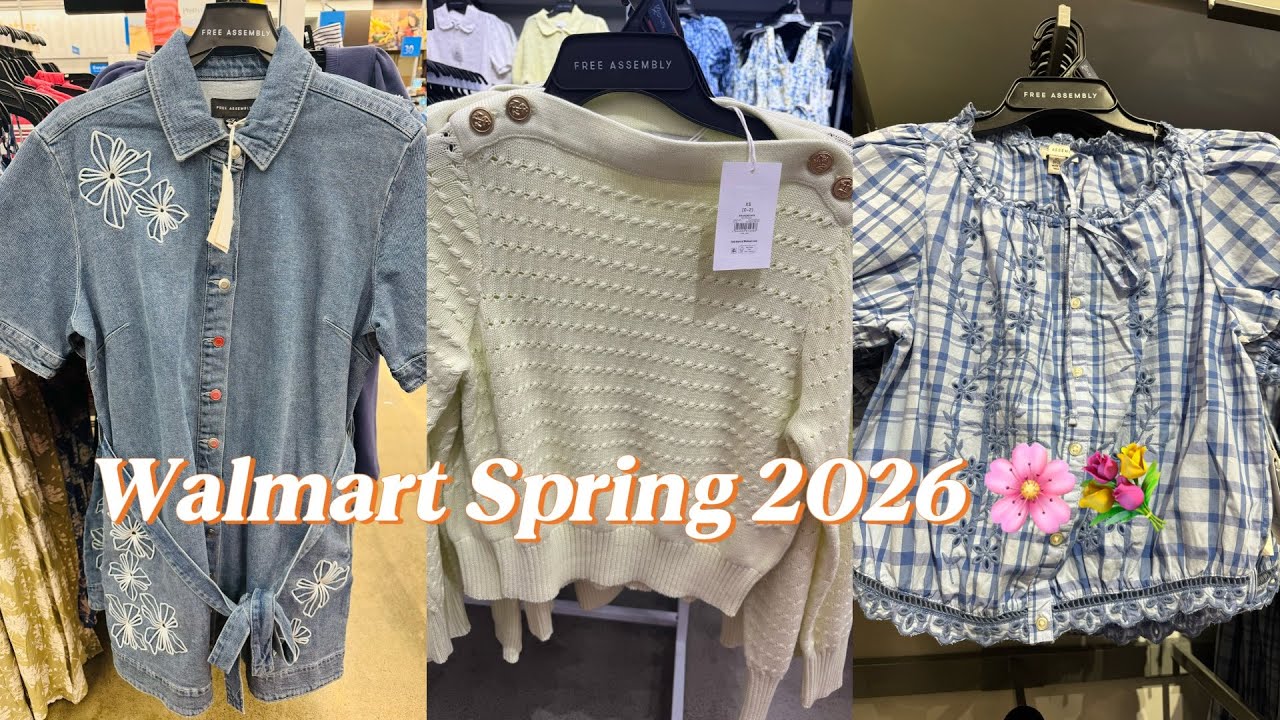 WALMART SPRING 2026💐🌸FREE ASSEMBLY✨JESSICA SIMPSON|WOMENS DRESSES|TOPS|SKIRTS#walmartshopwithme#fyyy