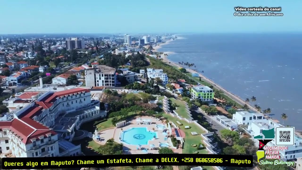 Vista aérea da cidade de Maputo - Moçambique
