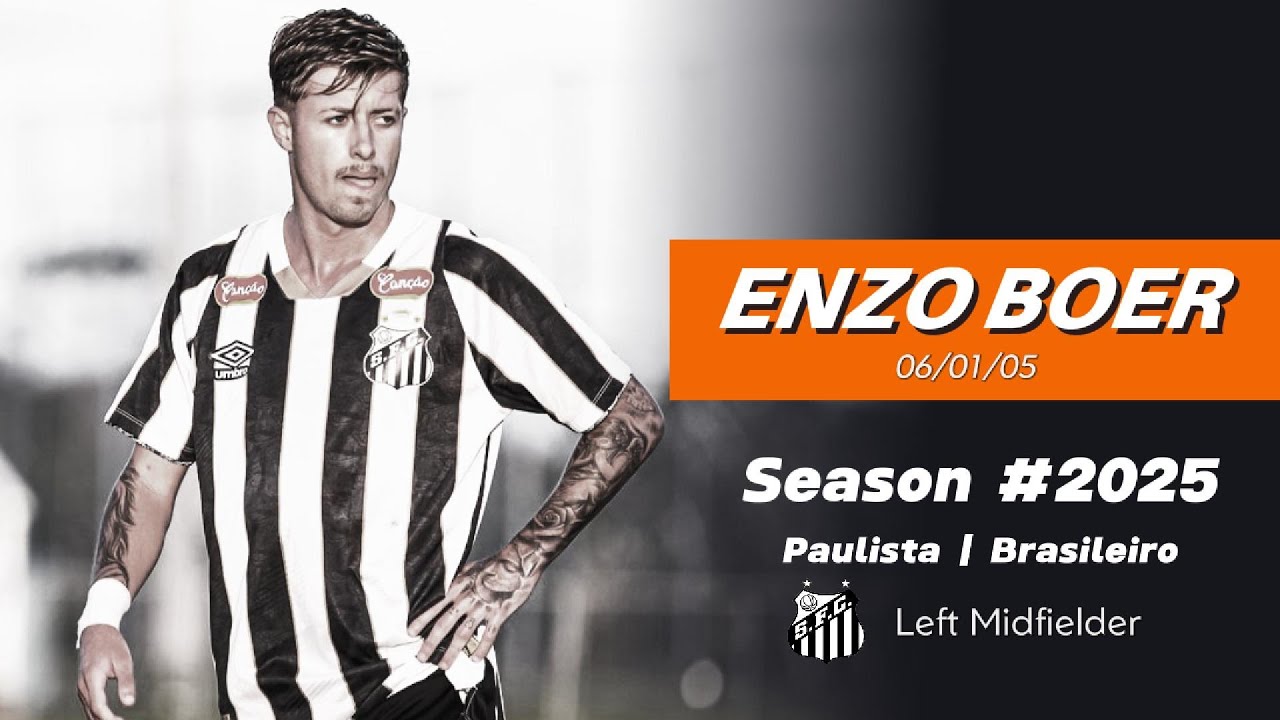 ✨ ENZO BOER&ndash; Creative Attacking Midfielder | Santos FC U20 | Skills, Goals & Assists