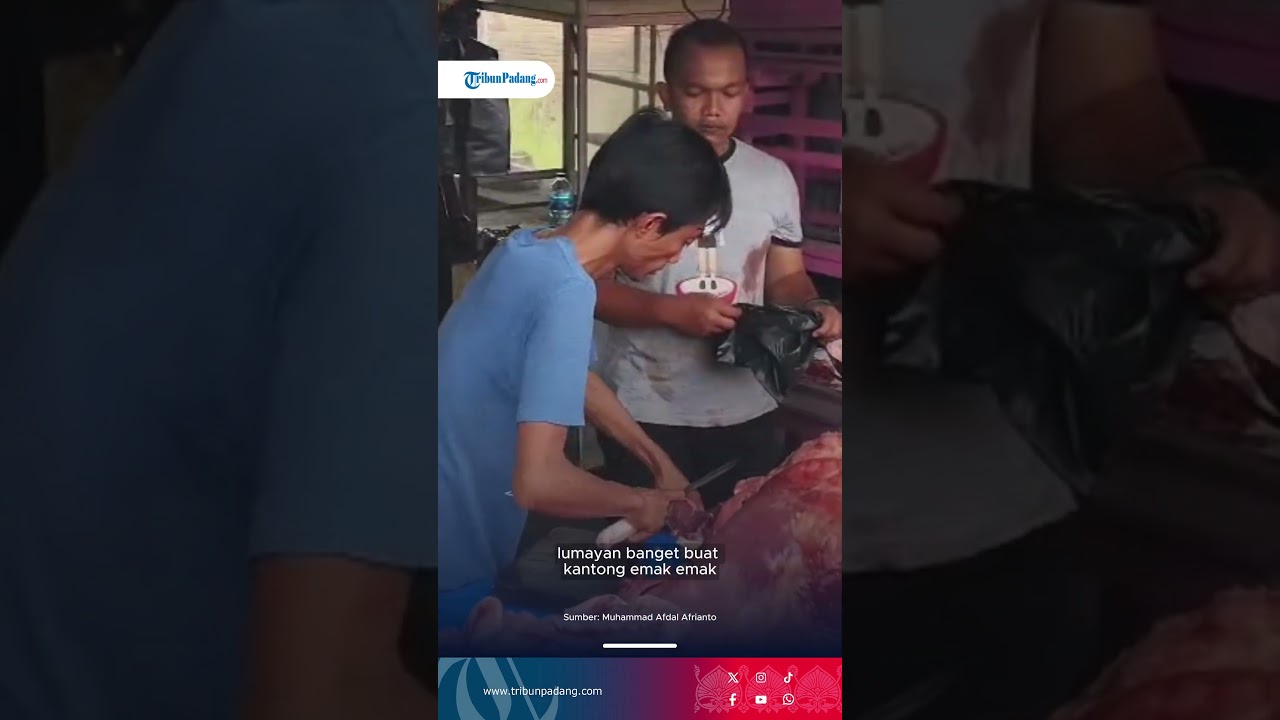 BELANJA DAGING JELANG PUASA DI PADANG: Auto Jadi SULTAN! (Rp160 Ribu/KG)