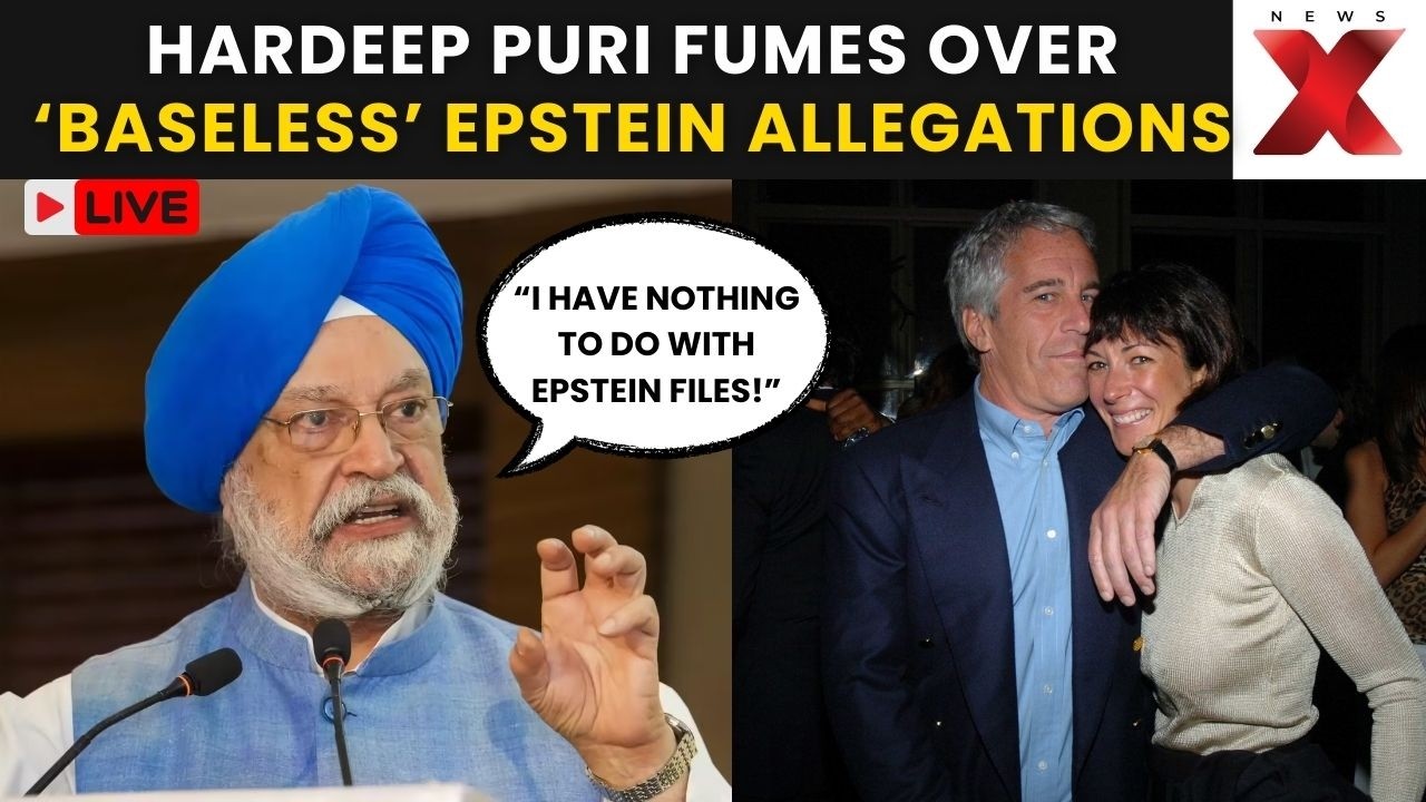 Epstein File Allegations Row LIVE: Hardeep Puri Slams ‘Baseless’ Epstein Allegations | NewsX