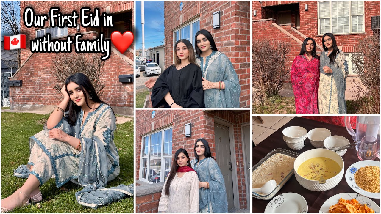 Humari Pehli Eid 🇨🇦mein-🇵🇰 sy EIDI ai😭💗-Traditional dress pehn kr Bahir gaye-Eid-ul-Fitr VLOG