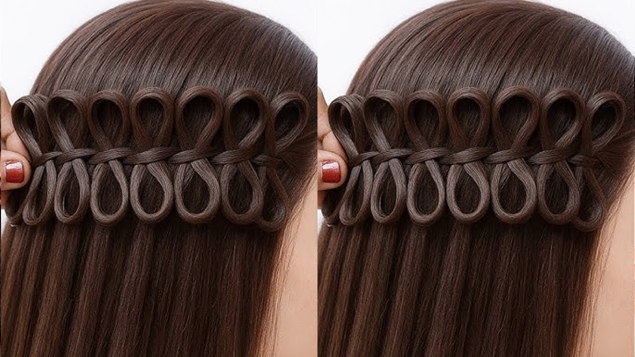 Very easy hairstyle - New hairstyle for girls | Unique hairstyle | Simple hairstyle for birthday