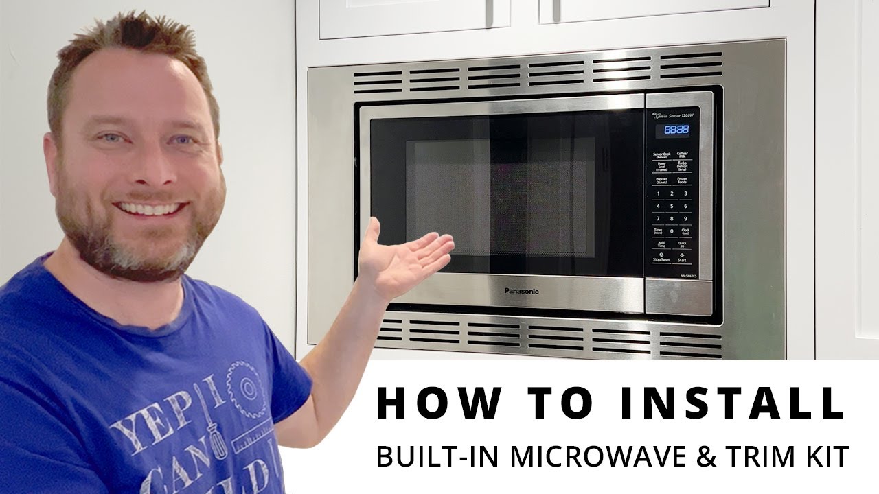 How To Install A Panasonic NN-SN67K Microwave & NN-TK621SS Trim Kit in 5 Minutes!