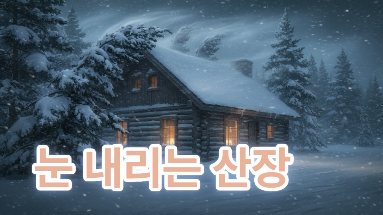 눈 내리는 산장 | 그리움이 하얗게 쌓이는 밤