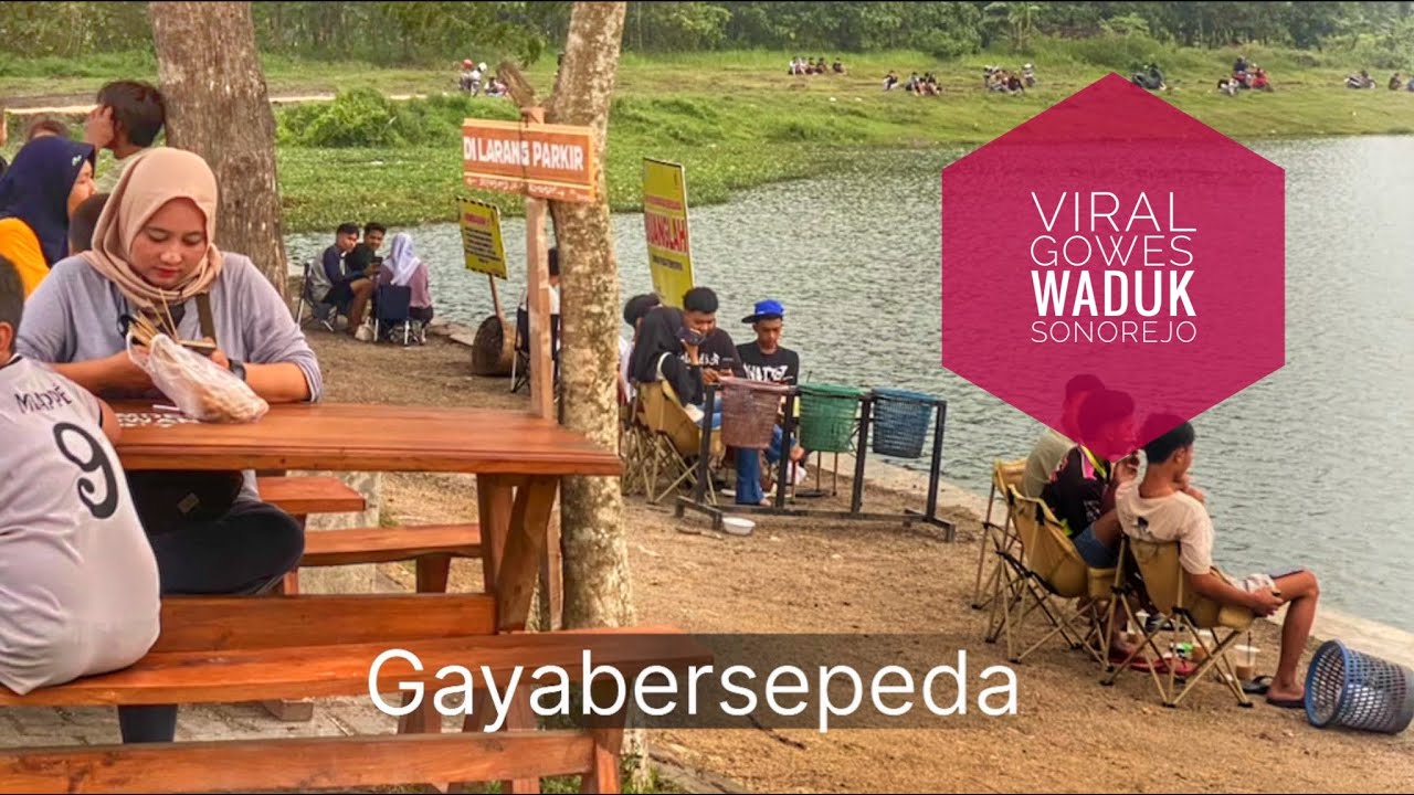 WADUK SONOREJO .. viral di Bojonegoro.. main sambil gowes 