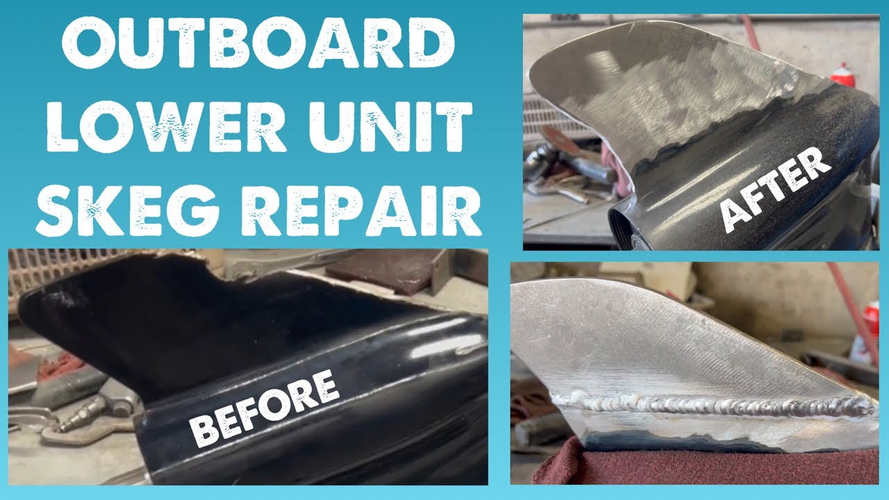 Outboard Lower Unit Repair - Welding a Broken Skeg