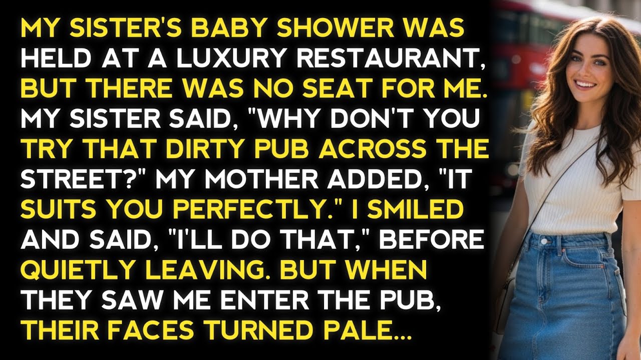 MY SISTER'S BABY SHOWER WAS HELD AT A LUXURY RESTAURANT, BUT THERE WAS NO SEAT FOR ME