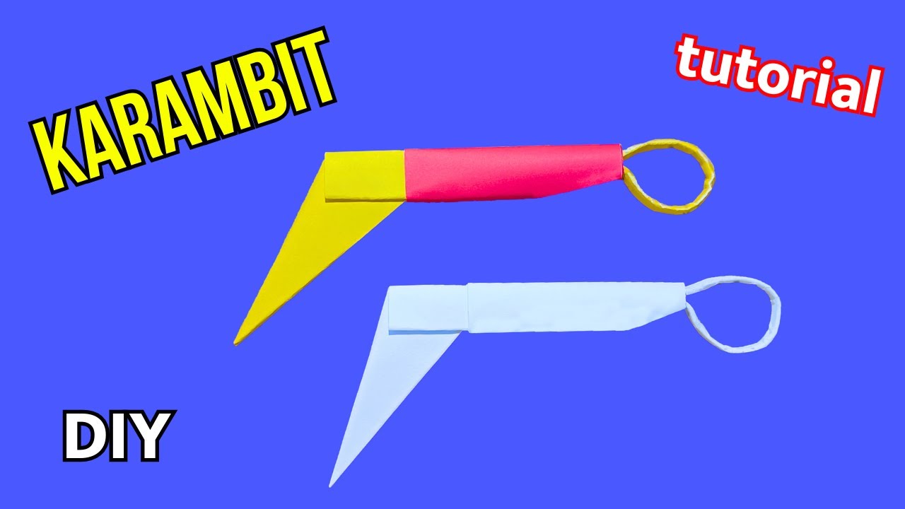 Origami KARAMBIT Knife | How To Make Paper Weapons Karambit !