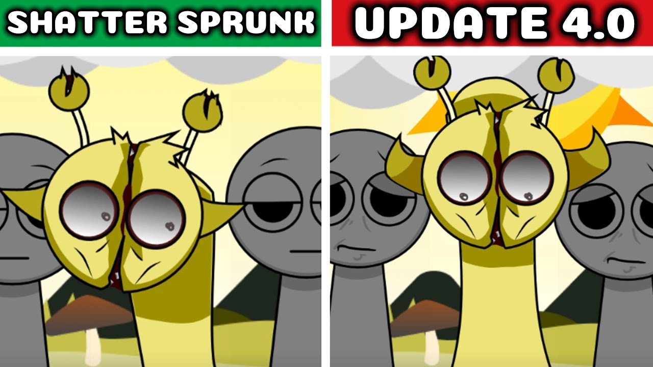 Incredibox Shatter Sprunk: Update 3.0 vs. Update 4.0 – Who Got the Ultimate Glow-Up?