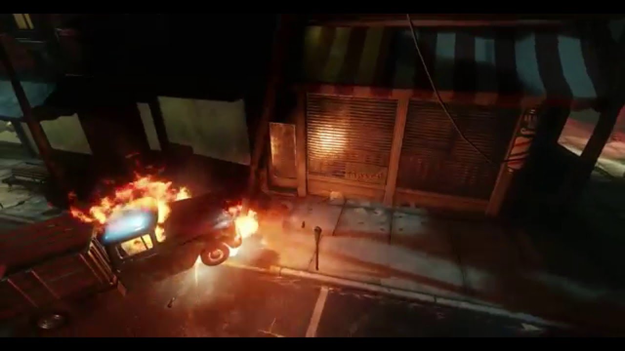 Lumberyard game engine Beach city Night time