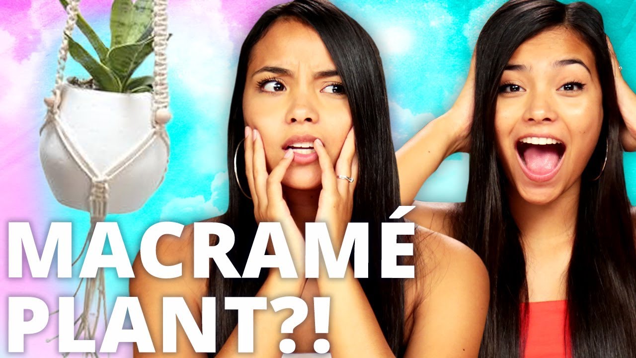 MACRAME Plant Holder?! Di Dare w/ Montoya Twinz