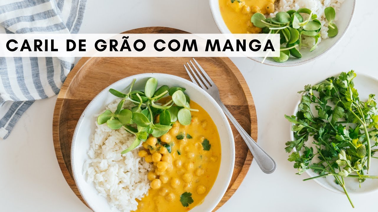 Caril de grão com manga | A receita com mais sucesso no meu blogue!