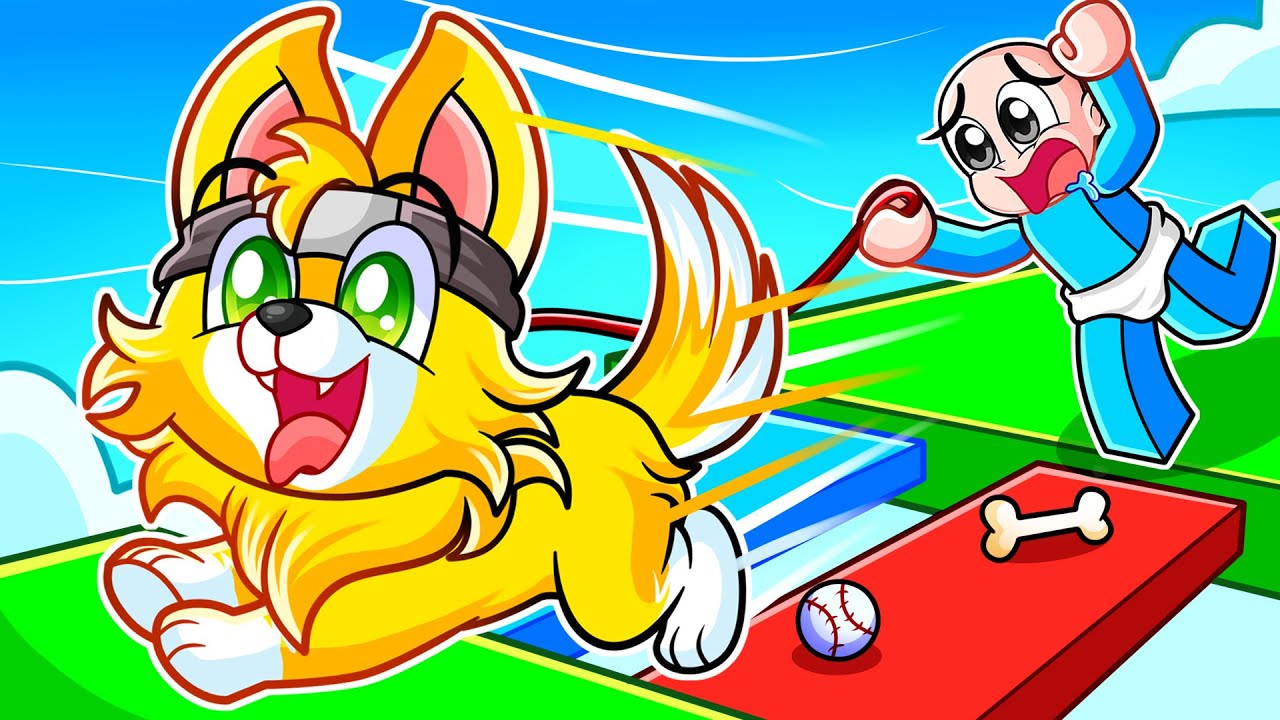 ¡Obby pero SOY un PERRO en Roblox! | Corre o MUERE en Roblox