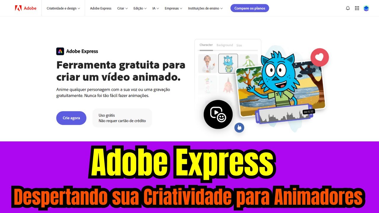 Adobe Express a Ferramenta de Animação para Criação Rápida de Vídeos Animados #Criação #Edição 🎥🖌️💻