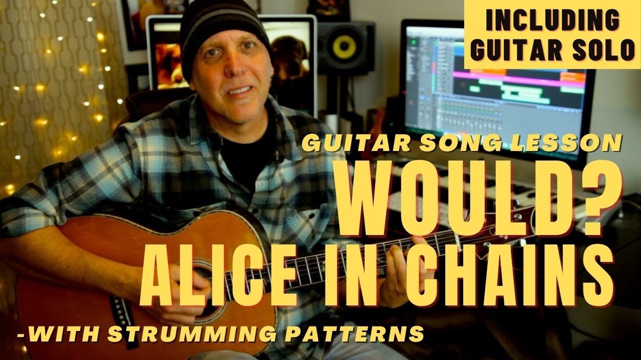 Урок гитарной песни Alice In Chains с гитарным соло от AIC Grunge
