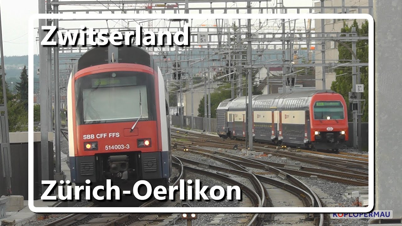 Züge am Zürich Oerlikon // Swiss Train Compilation