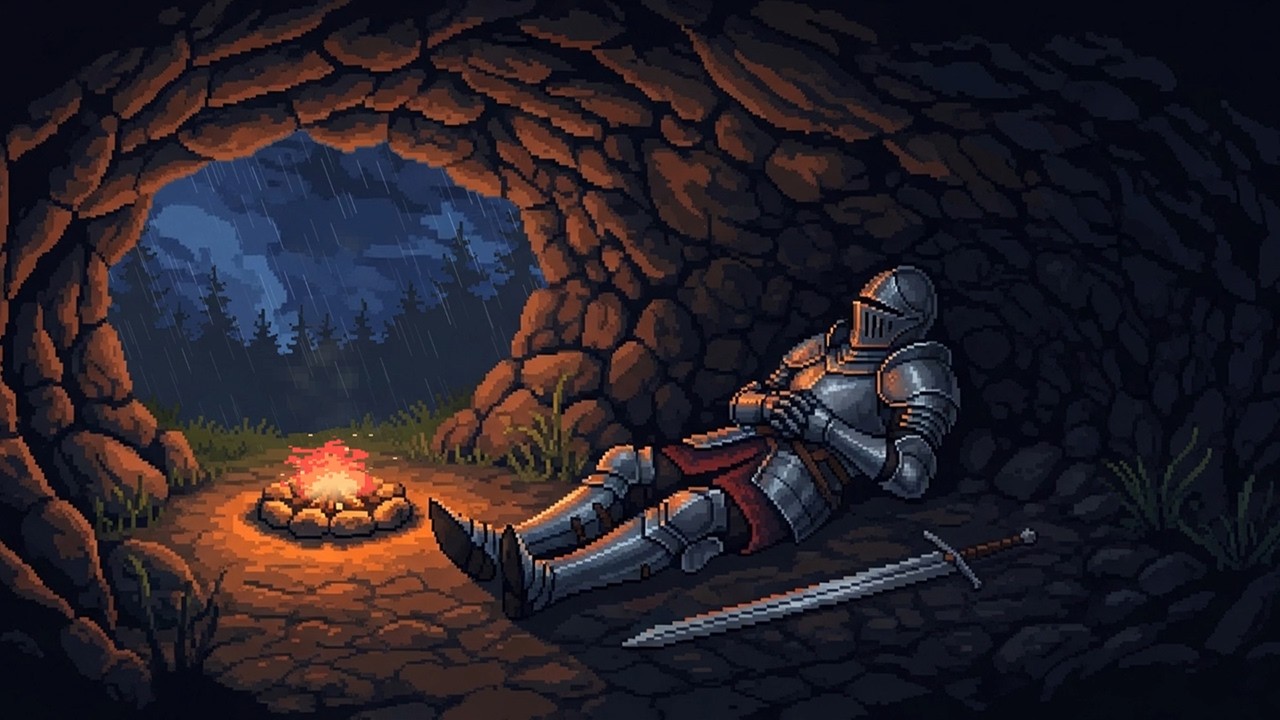 A warm cave... on a long rainy day