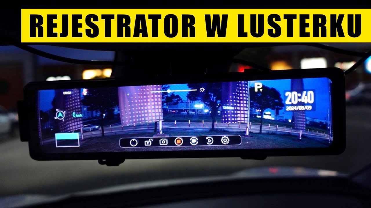 Mikavi PQ5 PRO 4K - rejestrator wideo zintegrowany z lusterkiem i kamerą cofania