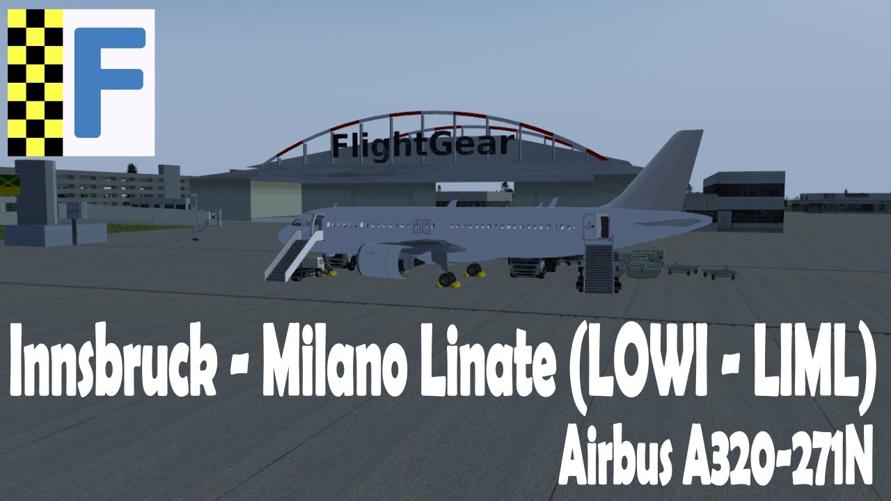FlightGear - Innsbruck/Milano Linate (LOWI-LIML) - From Cold & Dark to Cold & Dark [With Time Line]
