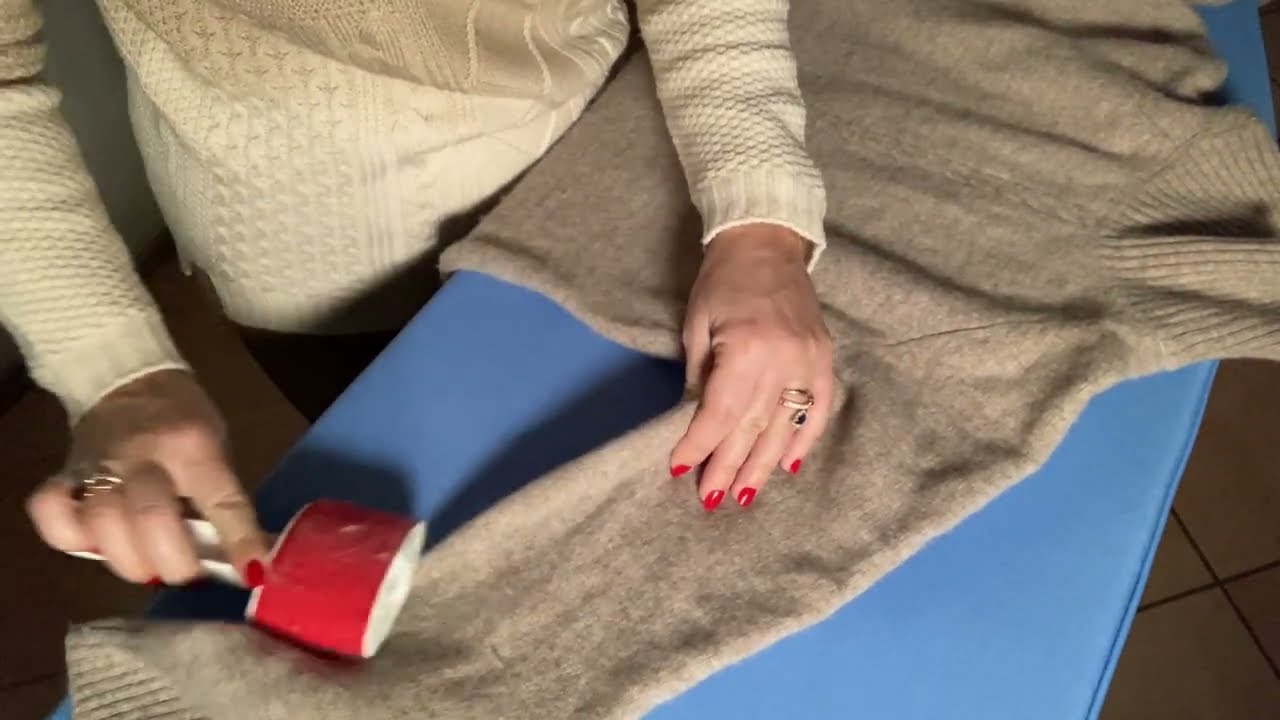 No talking ASMR Wool Care with Lint Remover