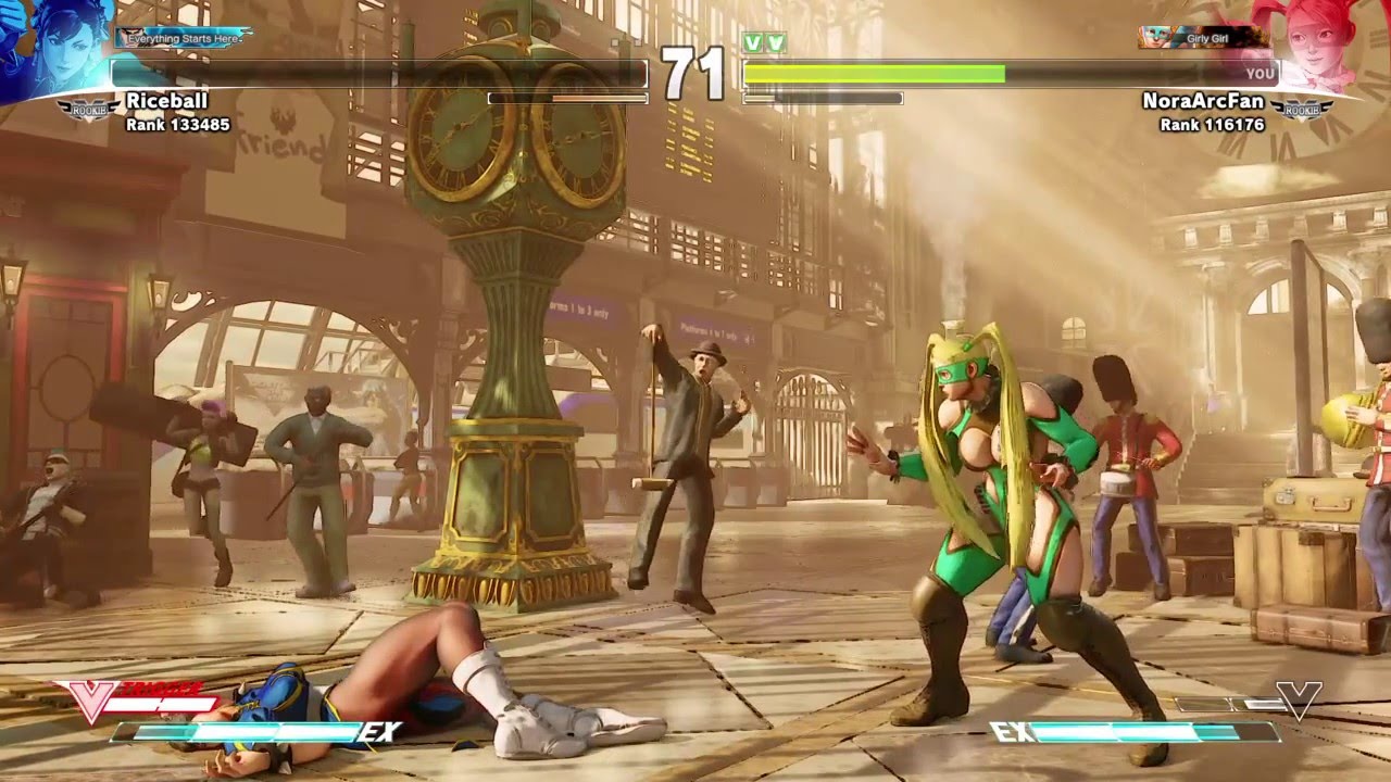 STREET FIGHTER V Riceball (Chun-Li) vs. NoraArcFan (Me) 2/24/16