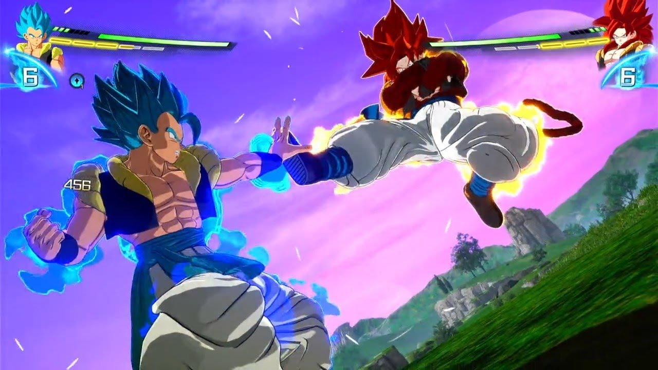 GOGETA BLUE VS GOGETA SS4 - DRAGON BALL SPARKING! ZERO