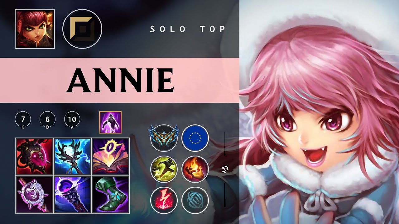 Annie Top vs Vayne - EUW Challenger Patch 26.01