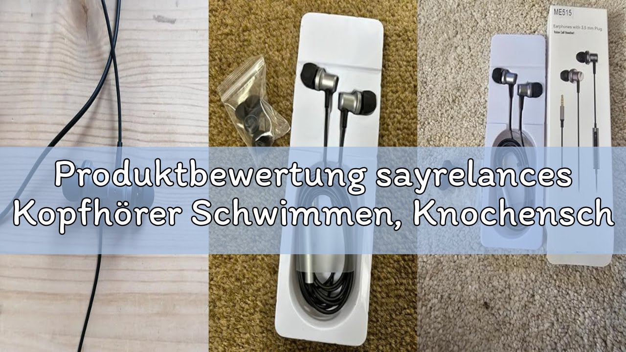 Produktbewertung sayrelances Kopfhörer Schwimmen, Knochenschall Kopfhörer Bluetooth 5.4, IPX8 Wasser