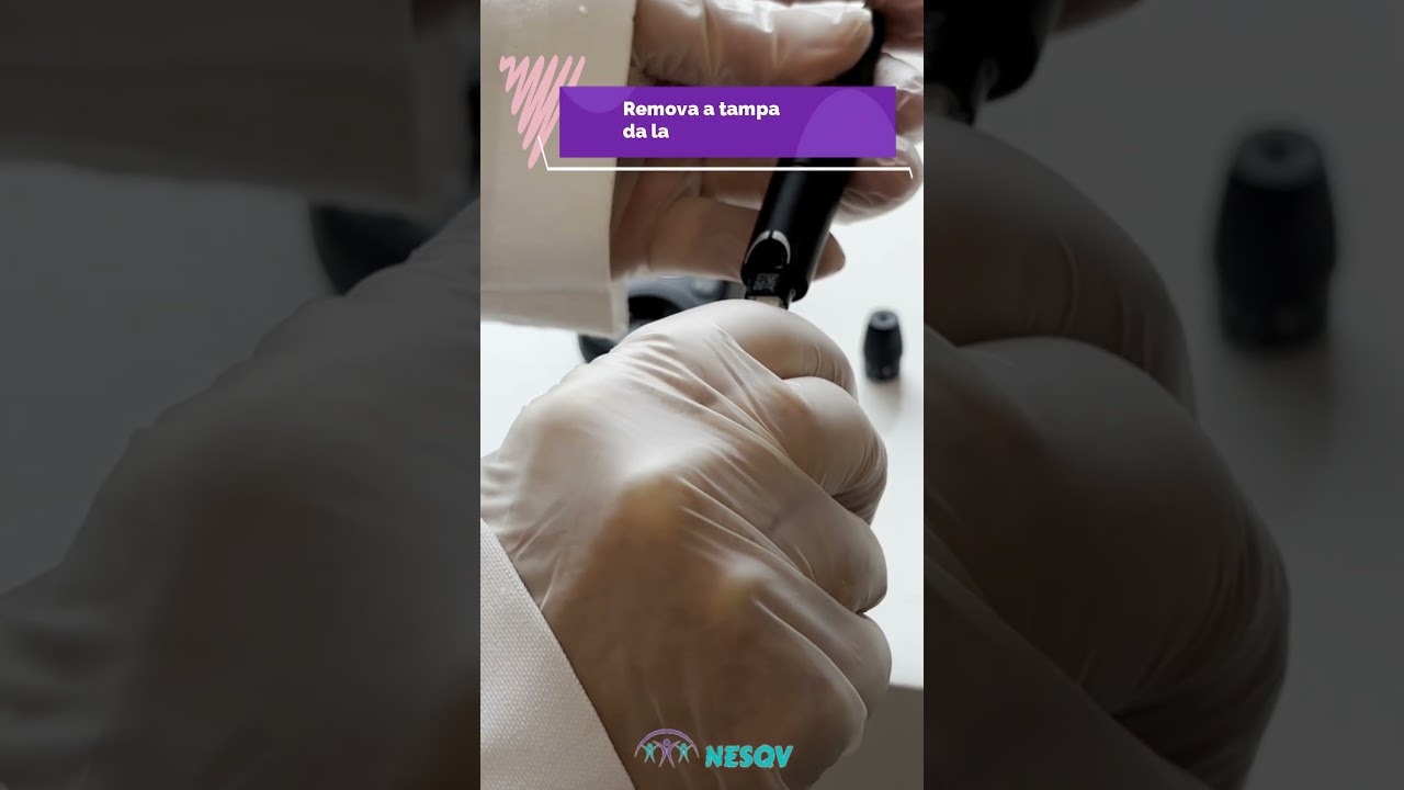 Como montar a caneta para medir glicemia? #glicemia #diabetes #saude #glicemiacapilar #nesqv