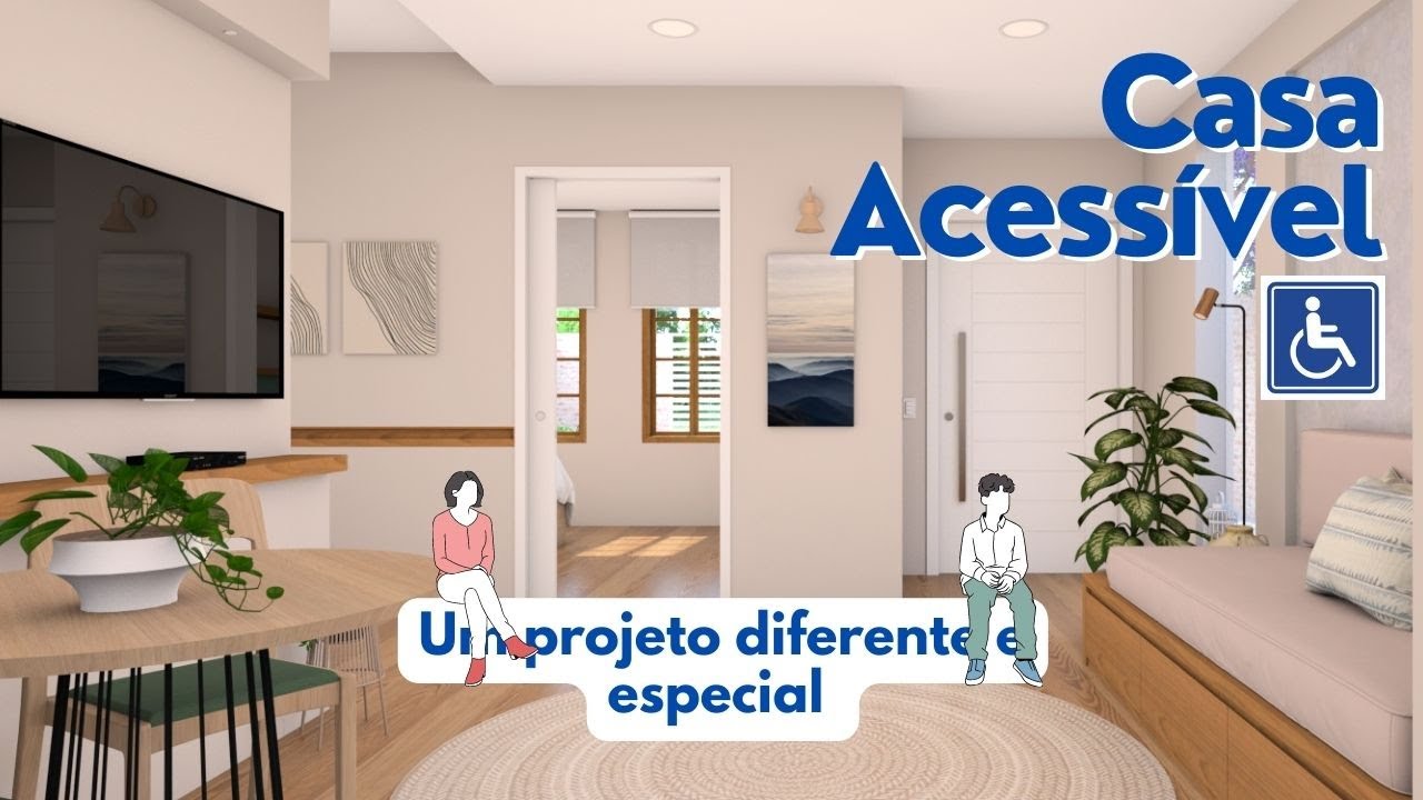 Casa pequena Acessível - Cheia de Ideias ♿