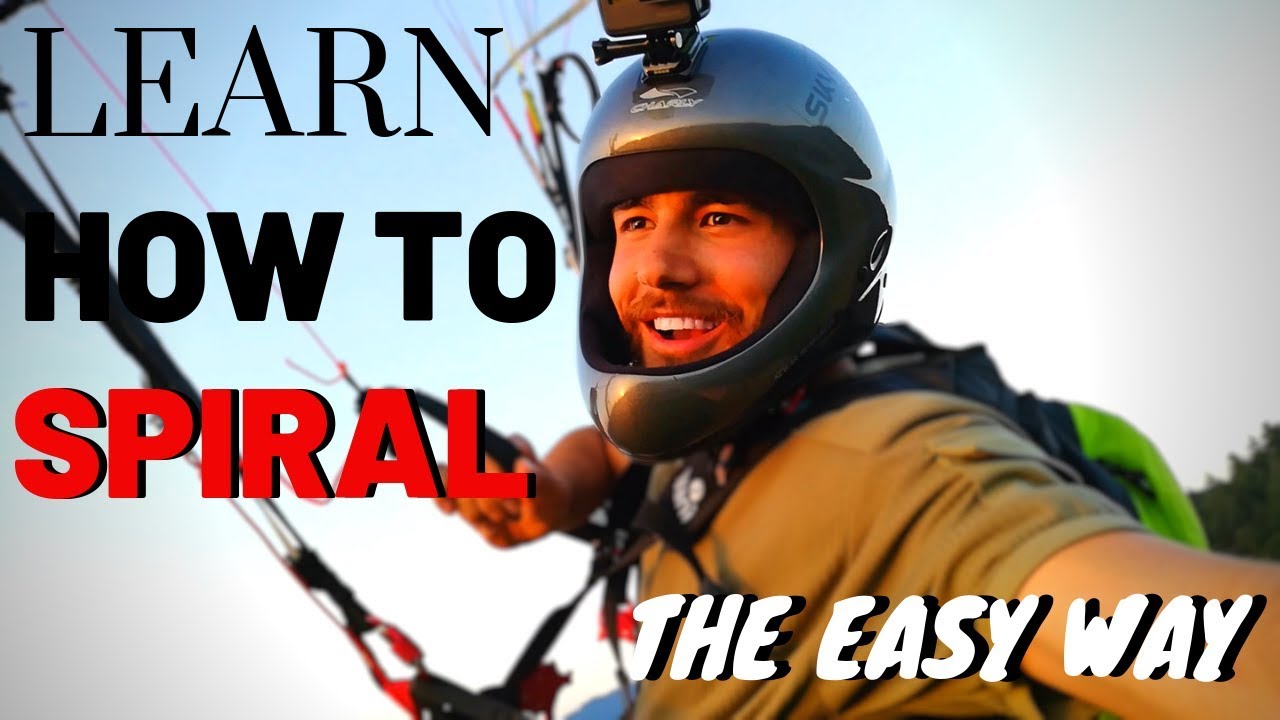 Easy Way HOW TO SPIRAL with a paraglider | Almost dropped my phone!