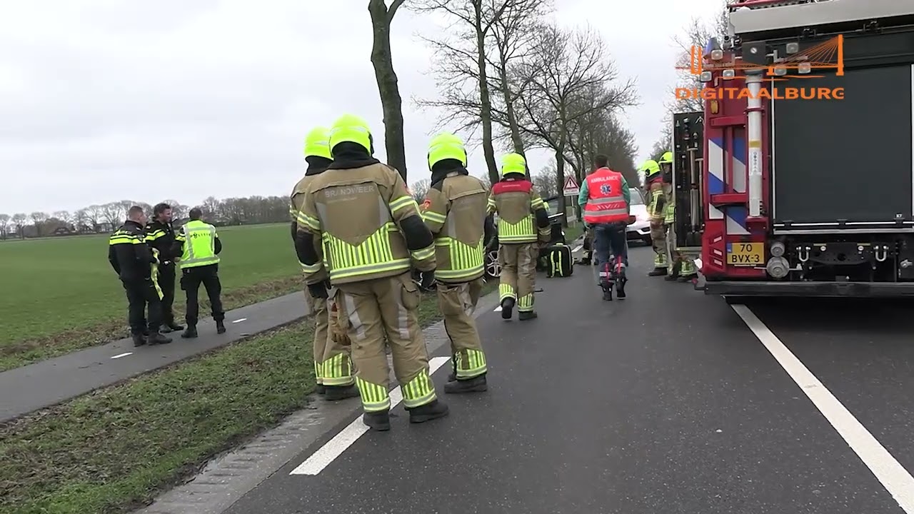 19-jarige bestuurder gewond bij eenzijdig ongeval in Bruchem