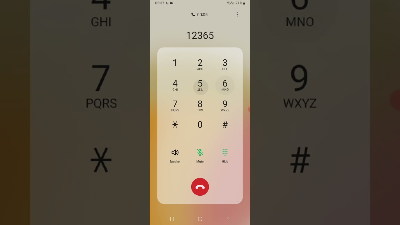 Samsung Galaxy One UI Core 5.0 Android 13 Incoming Call Screen (Samsung A13)