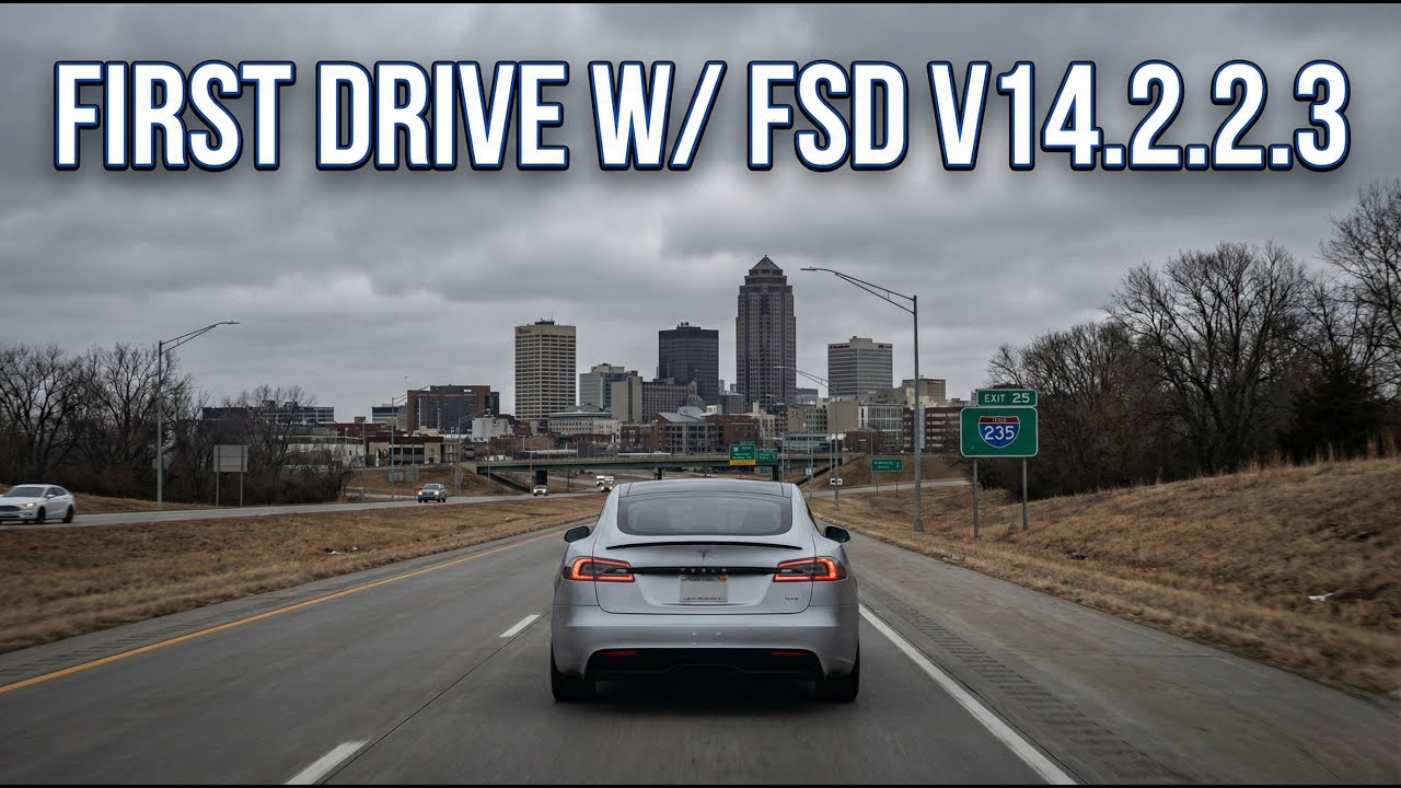 Первый тест-драйв с FSD v14.2.2.3!