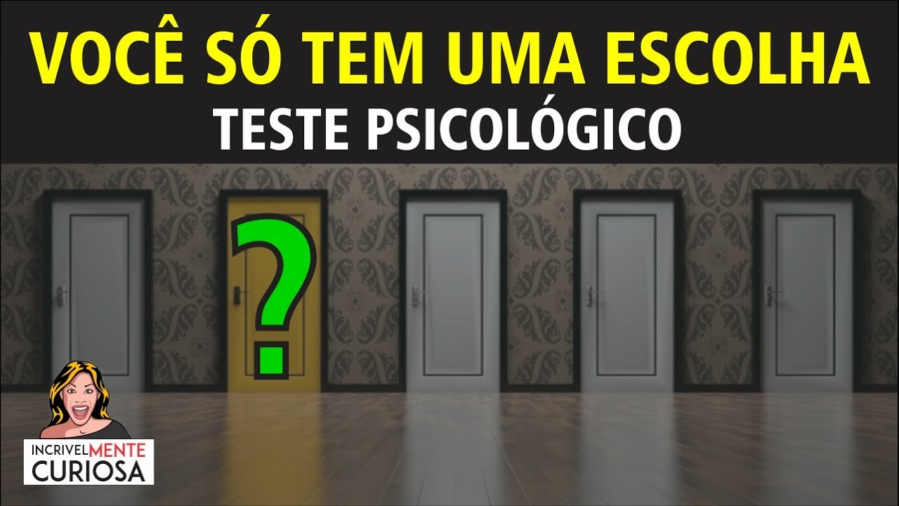 10 ESCOLHAS MAIS DIF&Iacute;CEIS DE FAZER - TESTE PSICOL&Oacute;GICO E PERSONALIDADE